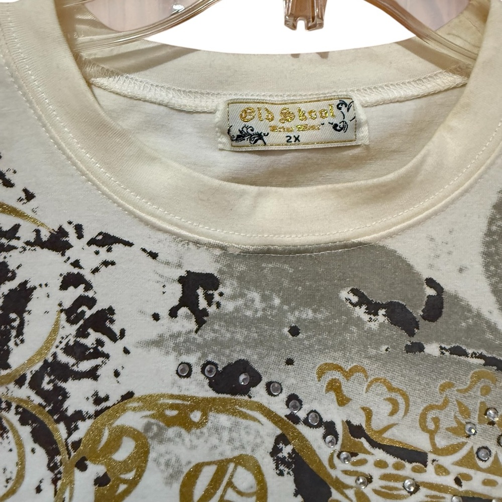 Cream Gold Women's Tee - Picture 2 of 6